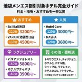 池袋メンズエステ割引対象ホテル完全ガイド！料金・場所・おすすめを一挙公開
